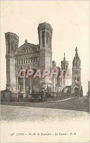 Cartes postales Lyon N D de Fourviere La Facade