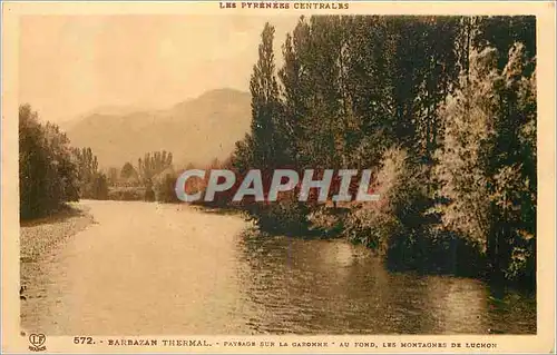 Cartes postales Barbazan Thermal Les Pyrenees Centrales Paysage sur la Garonne