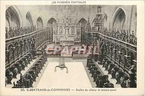 Cartes postales St Bertrand de Comminges Les Pyrenees Centrales Stalles du Choeur et Maitre autel