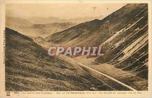 Cartes postales La Vallee du Luchon La Route des Pyrenees Col de Peyresourde vue du Col