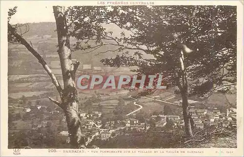 Cartes postales Barbazan Vue Plangeante sur le Village et la Vallee de Barbazan