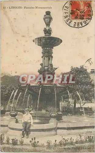 Cartes postales Limoges Fontaine Monumentale
