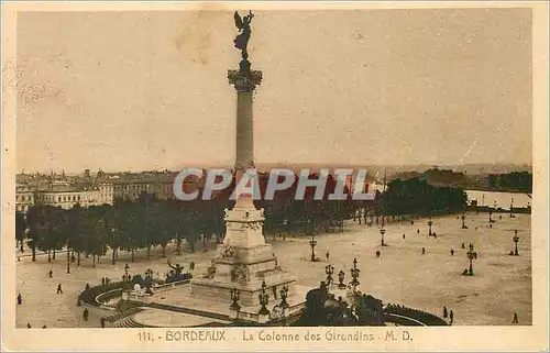 Ansichtskarte AK Bordeaux La Colonne des Girondins