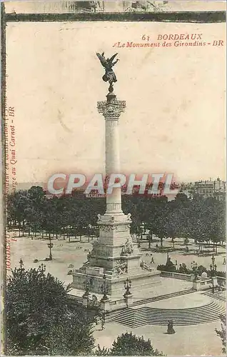 Cartes postales Bordeaux Monument des Girondins