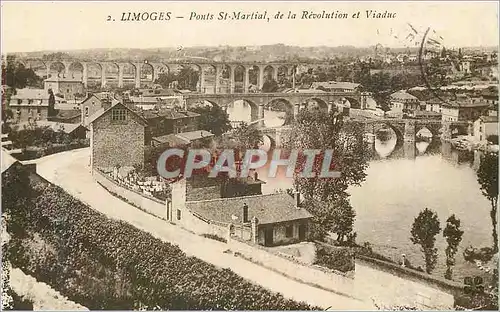 Cartes postales Limoges Ponts St Martial de la Revolution et Viaduc