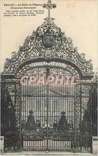Cartes postales Troyes La Grille de l'Hopital (Mon His)