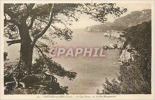Cartes postales Toulon sur Mer (Var) Le Cap Brun vu de Ste Marguerite