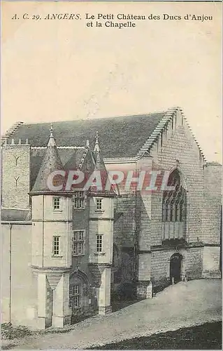 Cartes postales Angers Le Petit Chateau des Ducs d'Anjou et la Chapelle