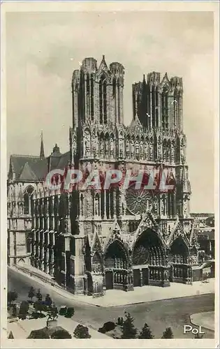 Moderne Karte Reims (Marne) La Cathedrale