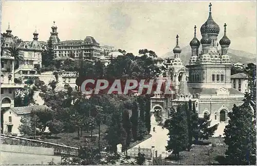 Cartes postales moderne Nice L'Eglise Russe Le Lycee du Parc Imperial