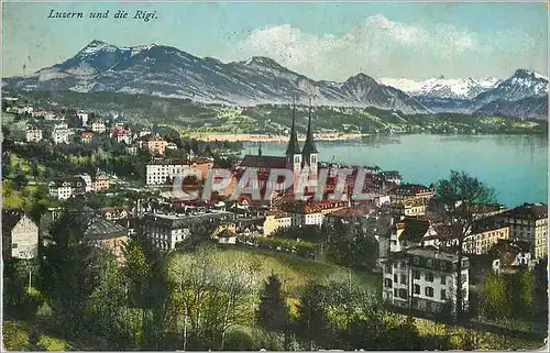 Cartes postales Luzern und die Rigi