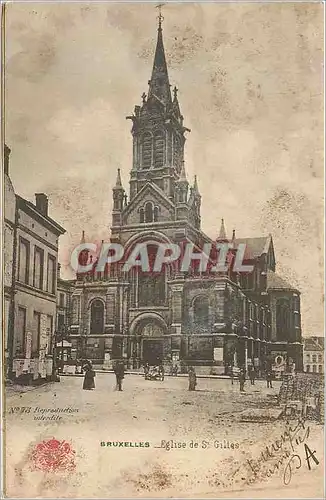 Cartes postales Bruxelles Eglise de Saint Gilles