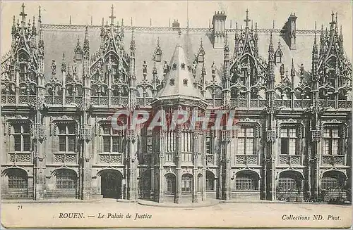 Cartes postales Rouen Le Palais de Justice