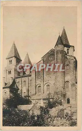 Ansichtskarte AK Conques (Aveyron) L'Eglise (XIe s) Facade Sud
