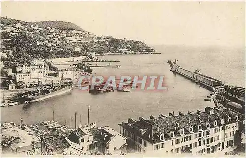 Cartes postales Nice Le Port pris du Ch�teau Bateaux