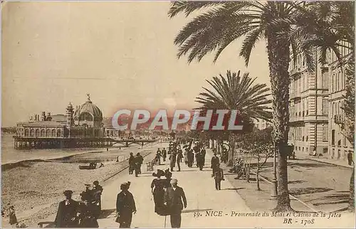 Cartes postales Nice Promenade du Midi et le Casino de la Jetee