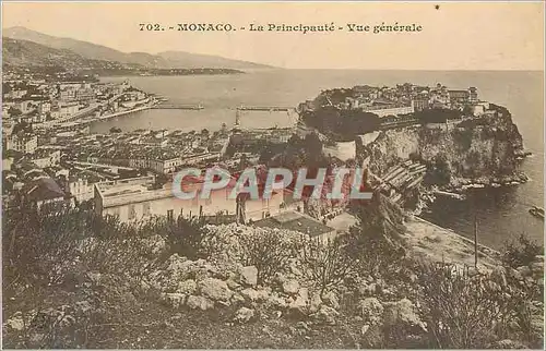 Cartes postales Monaco La Principaute Vue Generale