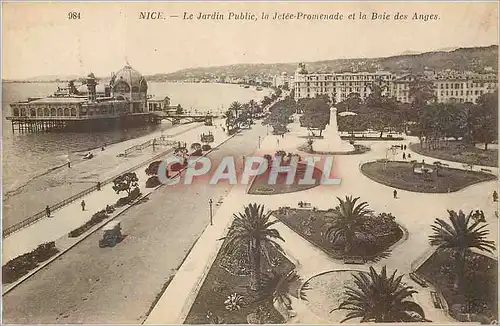 Ansichtskarte AK Nice Le Jardin Public La Jetee Promenade et la Baie des Anges