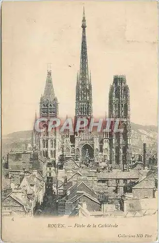 Cartes postales Rouen Fleche de la Cathedrale