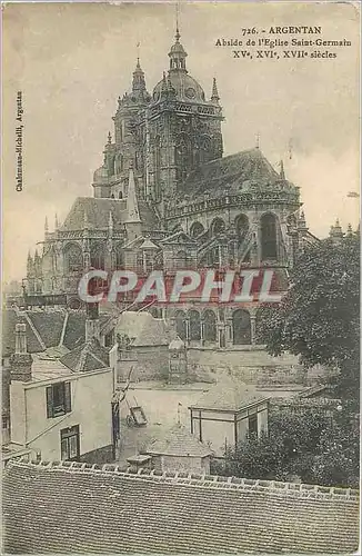 Cartes postales Argentan Abside de l'Eglise Saint Germain XV XVIe Siecles