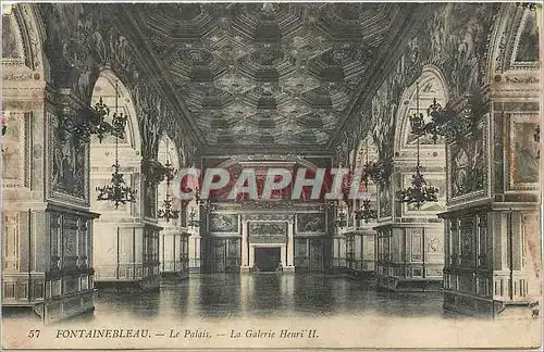 Cartes postales Fontainebleau Le Palais La Galerie Henri II