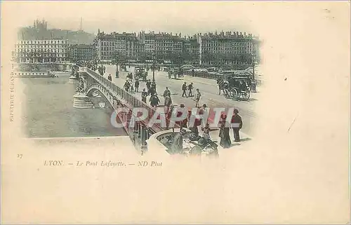 Ansichtskarte AK Lyon Le Pont Lafayette (carte 1900)