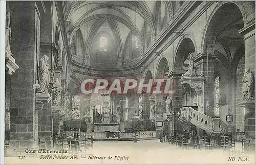 Cartes postales Saint Servan Interieur de l'Eglise