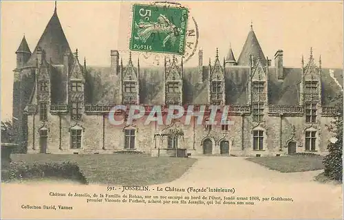 Ansichtskarte AK Josselin Le Chateau (Facade Interieure)