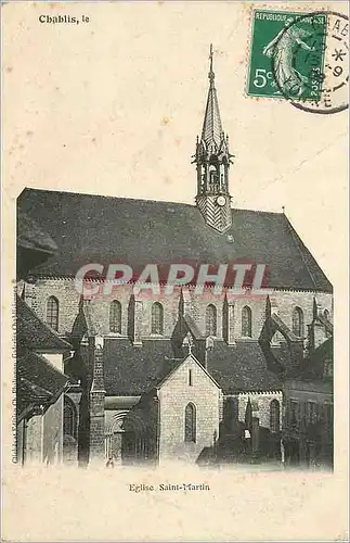 Cartes postales Chablis Eglise Saint Martin