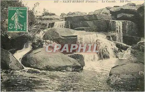 Cartes postales Saint Herbot (Finistere) La Cascade