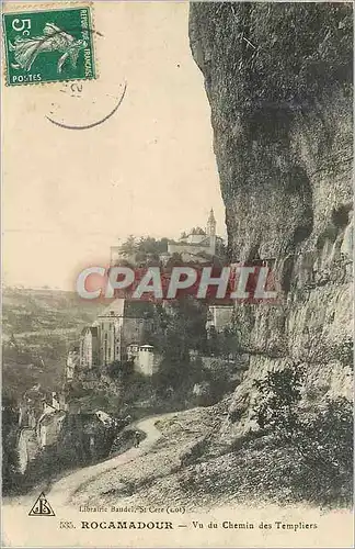 Cartes postales Rocamadour vu du Chemin des Templiers