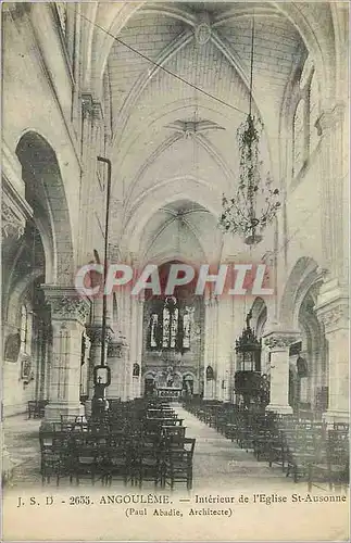 Cartes postales Angouleme Interieur de l'Eglise St Ausonne