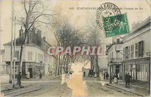 Cartes postales Fontainebleau Avenue du Chemin de Fer