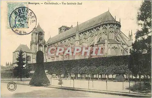 Cartes postales Bourges Cathedrale Vue Laterale Sud