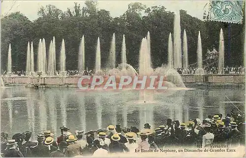 Ansichtskarte AK Versailles Bassin de Neptune Un Dimanche de Grandes Eaux