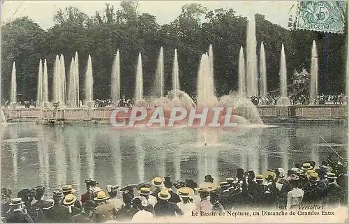 Cartes postales Versailles Bassin de Neptune Un Dimanche de Grandes Eaux