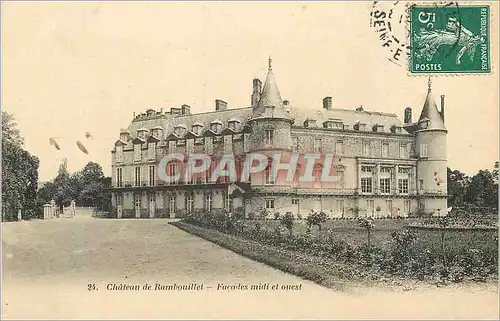 Cartes postales Chateau de Rambouillet Facades Midi et Ouest