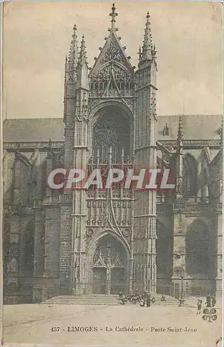 Ansichtskarte AK Limoges La Cathedrale Porte Saint Jean