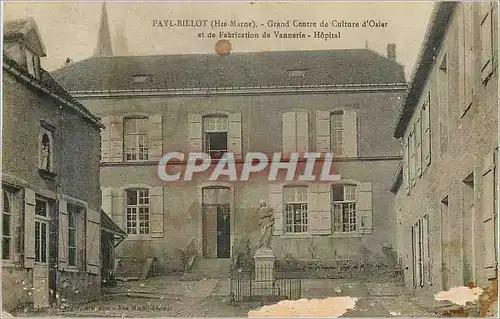 Ansichtskarte AK Fayl Billot (Hte Marne) Grand Centre de Culture d'Osier et de Fabrication de Vannerie Hopital