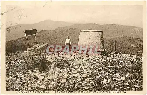 Cartes postales Col de la Faucille La Table d'Orientation au Sommet du Montrond