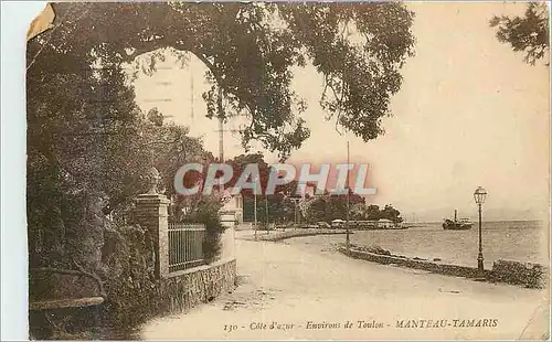 Cartes postales Environs de Toulon Manteau Tamaris Cote d'Azur
