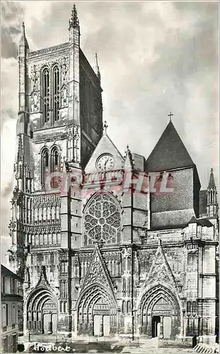 Moderne Karte Meaux (Seine et Marne) La Cathedrale Saint Etienne Facade Ouest