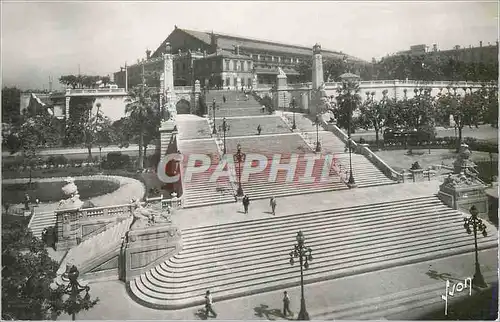 Moderne Karte Marseille (Bouches du Rhone) Gare Saint Charles et Escalier Monumental