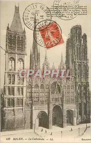 Cartes postales Rouen La Cathedrale