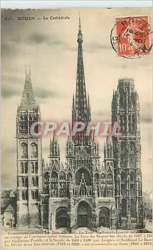 Cartes postales Rouen La Cathedrale