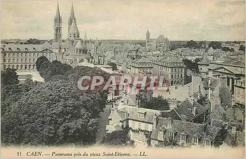 Ansichtskarte AK Caen Panorama prise du Vieux Saint Etienne