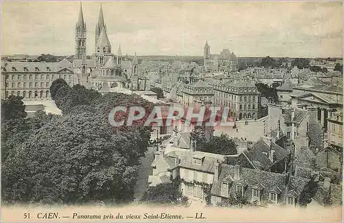 Cartes postales Caen Panorama prise du Vieux Saint Etienne