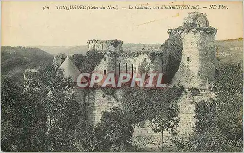 Cartes postales Tonquedec (Cotes du Nord) Le Chateau vue d'ensemble (Cote Sud)