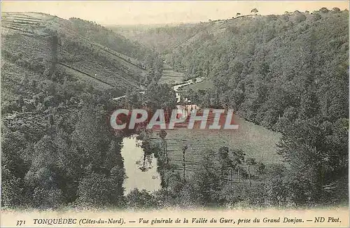 Cartes postales Tonquedec (Cotes du Nord) Vue Generale de la Ville du Guer prise du Grand Donjon