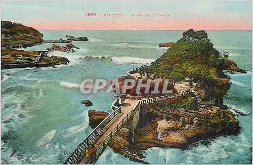 Cartes postales Biarritz Le Rocher du Basta